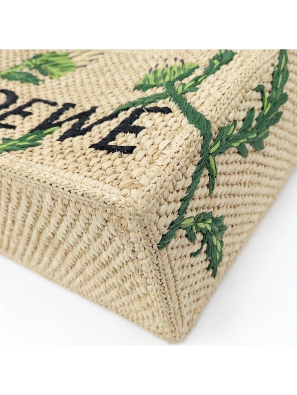 Loewe Font Small Tote Raffia View 3